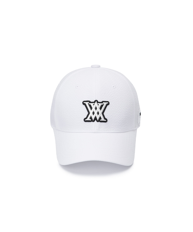 Uni Seersucker  Cap - White
