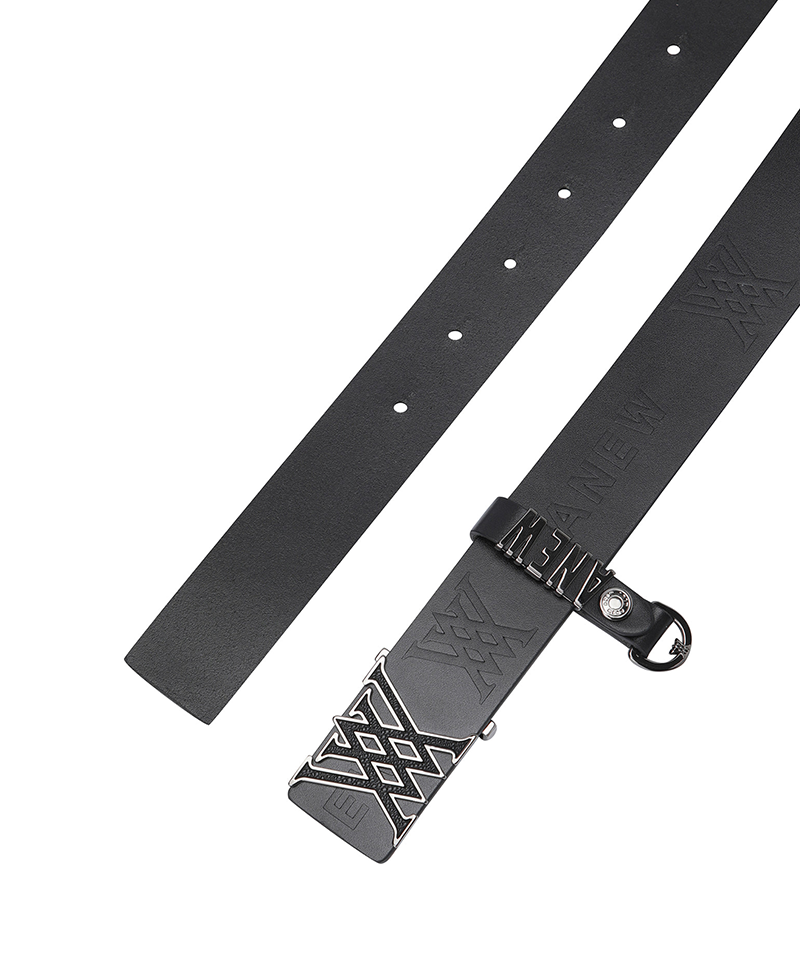 Women's Logo Ring Belt - Black
