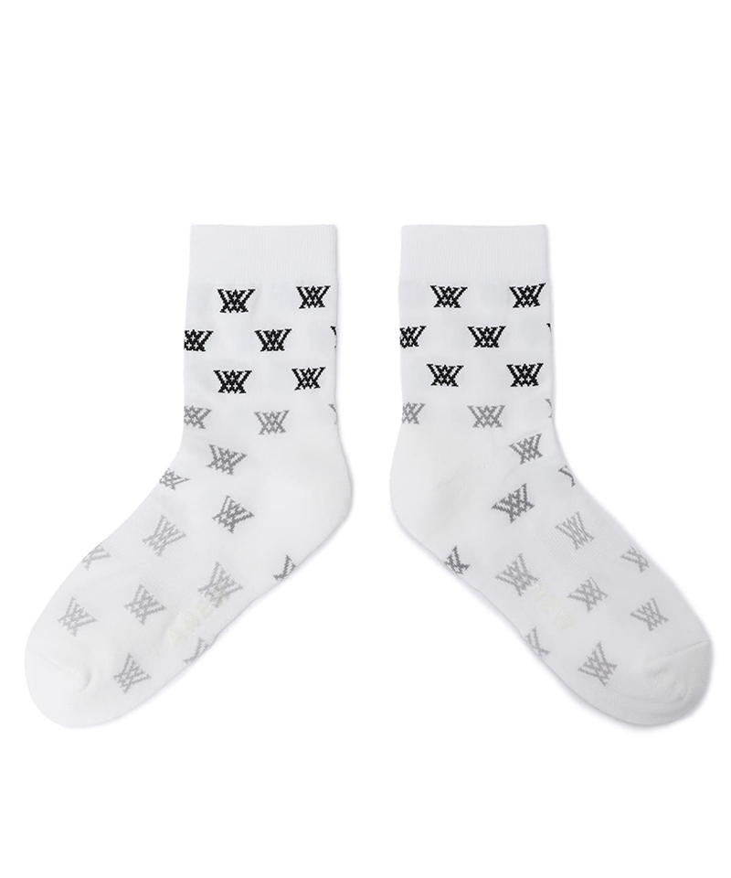 Women's Gradation Socks - White