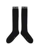 Women's Aqua Mesh Knee Socks - Black