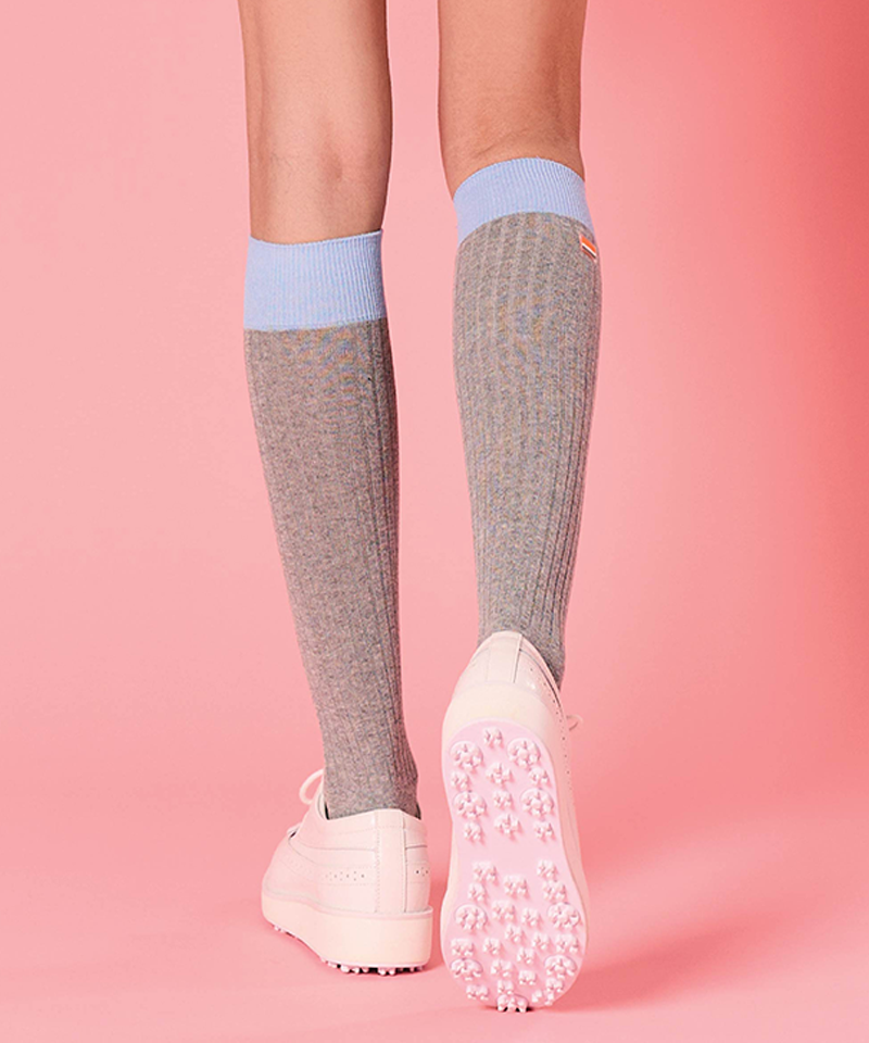 Orange Label Two-Tone Knee Socks - 3 Colors