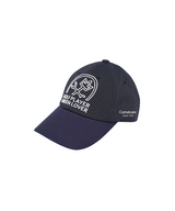 Castelbajac Men's Stripe Slogan Embroidery Point Ball Cap - Navy