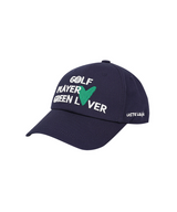 Castelbajac Men's Slogan Embroidery Point Ball Cap - Navy