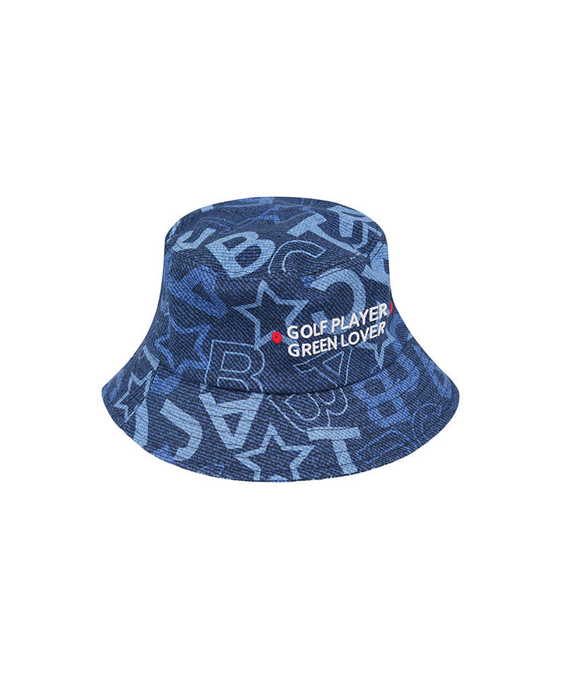 Castelbajac Women's Denim Logo Point Bucket Hat - Navy
