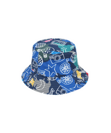 Castelbajac Women's Pattern Waterproof Bucket Hat - Navy