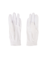 Castelbajac Women's Synthetic Leather Slogan Two-Handed Gloves - White