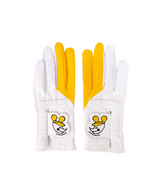 Castelbajac Women's Synthetic Leather Character Two-Handed Gloves - Yellow