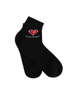 Castelbajac Women's Heart Point Mid-calf Socks - Black