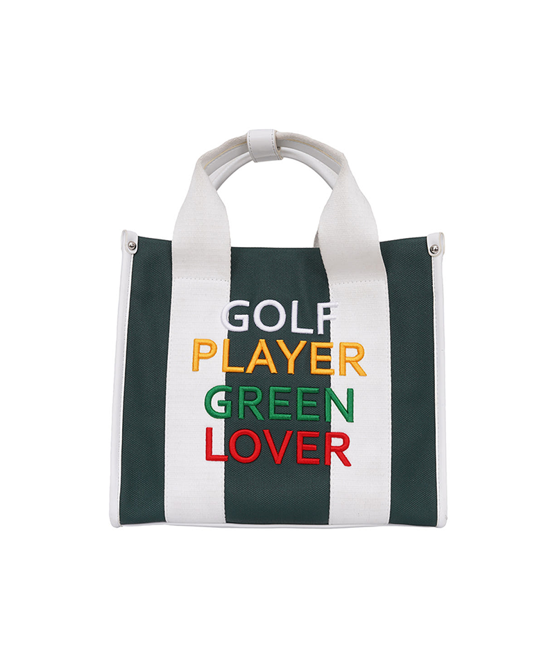 Castelbajac omen's Lettering Square Tote Bag - Green