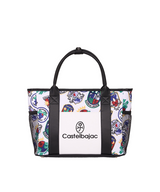 Castelbajac Women's Symbol Pattern Boston Bag - White