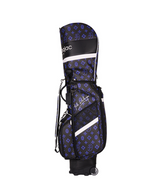 Castelbajac Men's Monogram Pattern Wheel Caddy Bag - Black