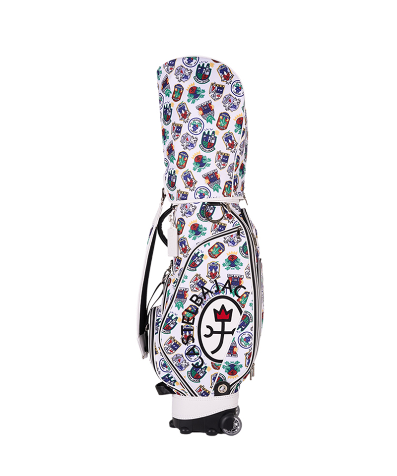Castelbajac Women's Symbol Pattern Wheel Caddy Bag - White