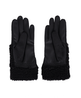 Castelbajac Women's Embroidered Fleece Gloves - Black