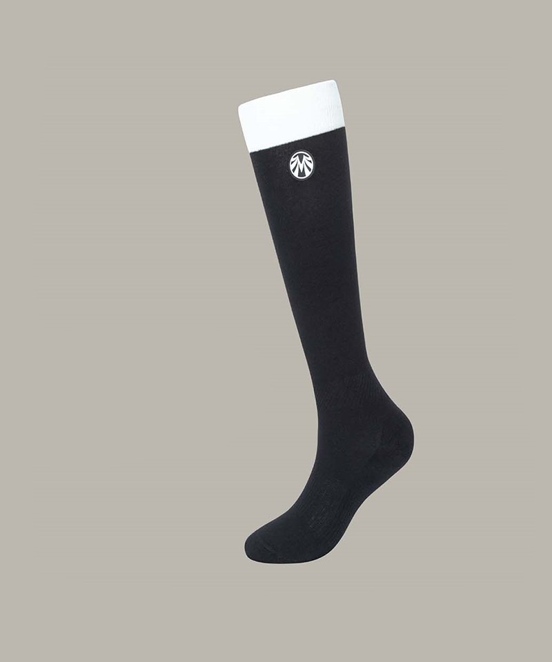 Black Label Two-Tone Shock Absorbing Golf Knee Socks - 2 Colors