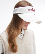 Monday Flow Line Wide Visor - White