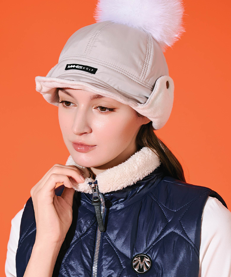 Fox Fur Fleece Padded Earmuffs Bucket Hat