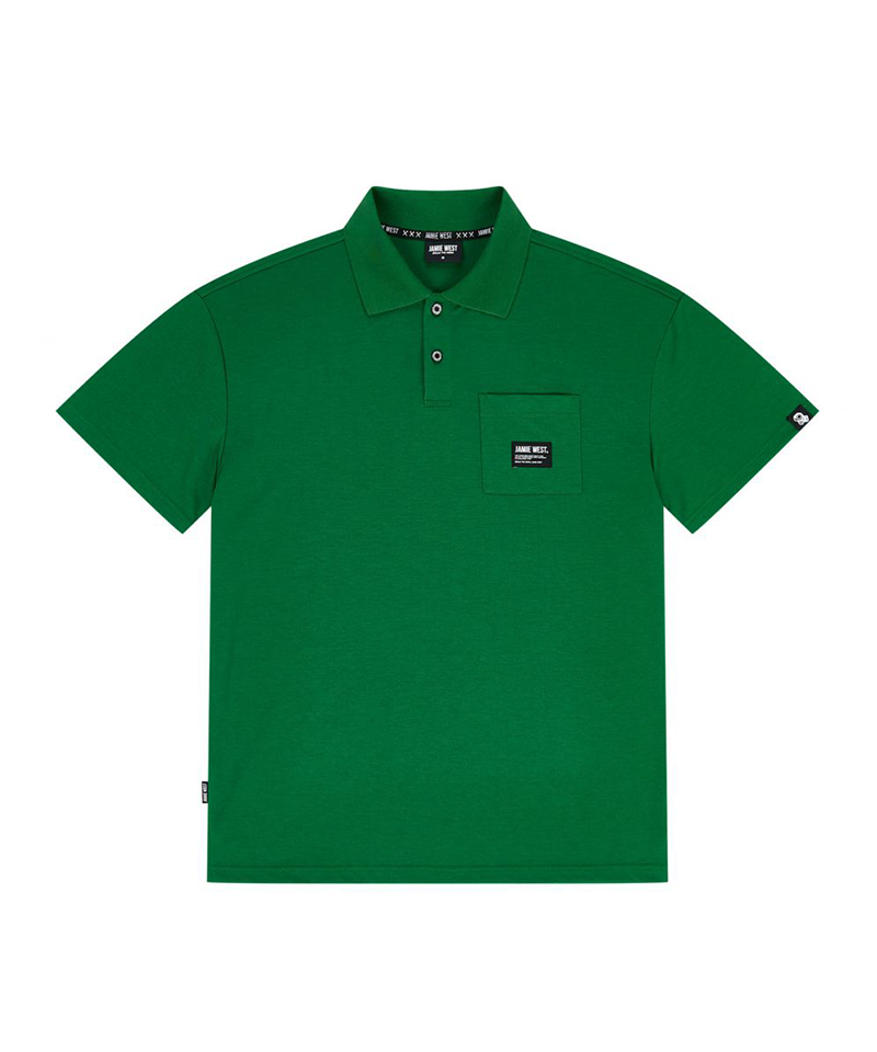 Jamie West Club Print Pocket P-Shirts - Green