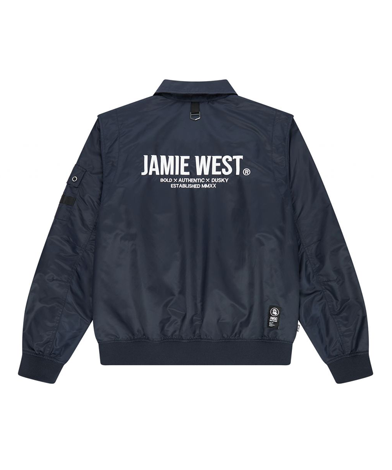 Jamie West Collar Point Work Jumper - Navy