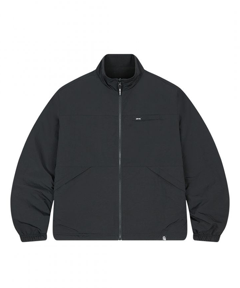 Jamie West Fleece Nylon Reversible Jumper - Black