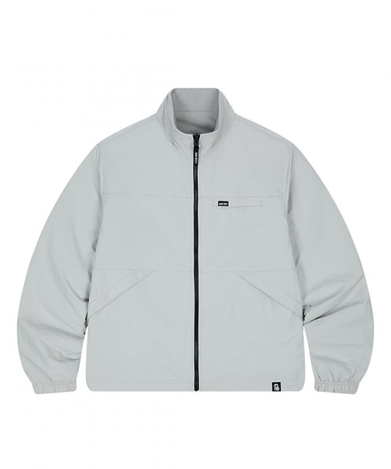 Jamie West Fleece Nylon Reversible Jumper - Gray