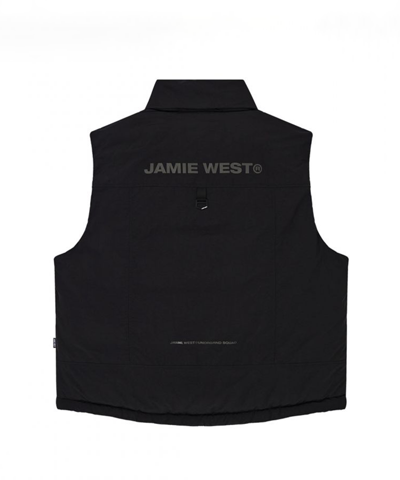 Jamie West Primaloft Hidden Hoodie Heavy Vest - Black
