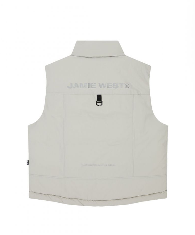 Jamie West Primaloft Hidden Hoodie Heavy Vest - Gray
