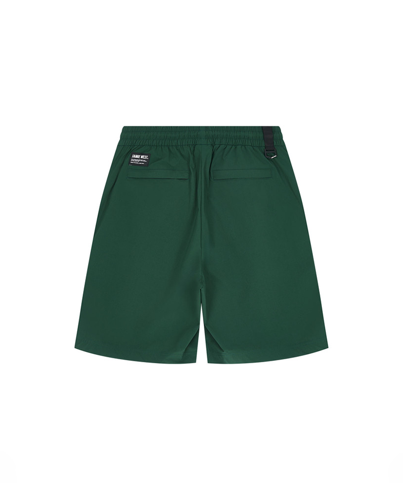 Jamie West Side Ventilation Zip-Up Shorts - Green