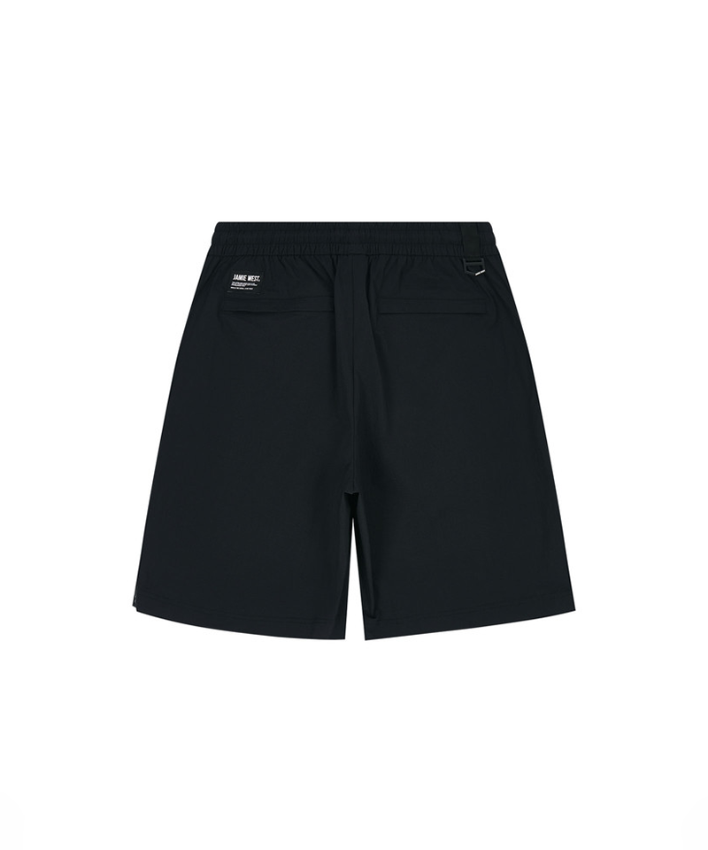 Jamie West Side Ventilation Zip-Up Shorts - Black