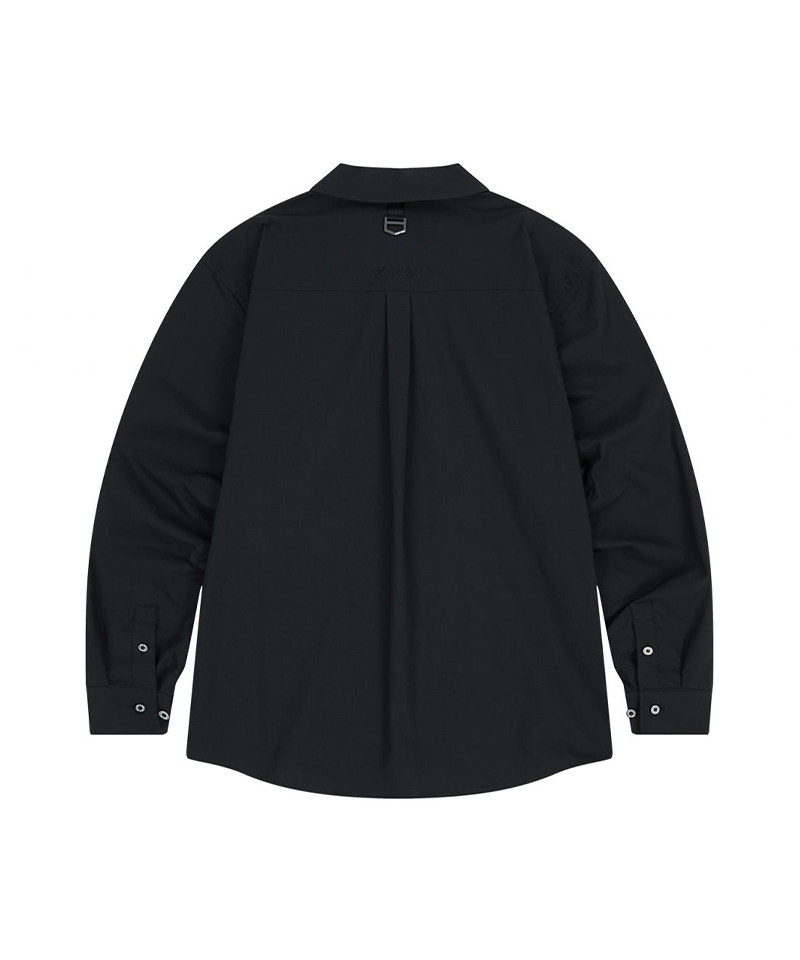 Jamie West Woven Pocket Shirts - Black