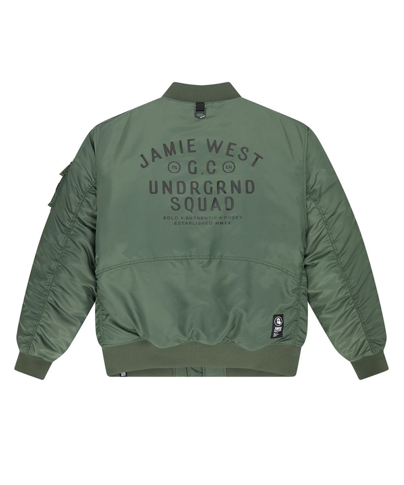 Jamie West Squad MA-1 Heavy Jumper - Green