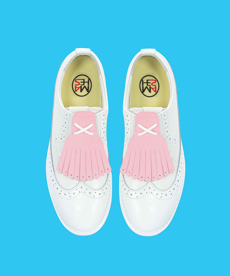 Natural leather 4-way tassel-decorated high-up balance handmade golf shoes - 4 Colors