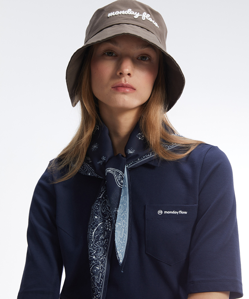 Monday Flow Ponytail Bucket Hat (Waterproof) - Dark Brown
