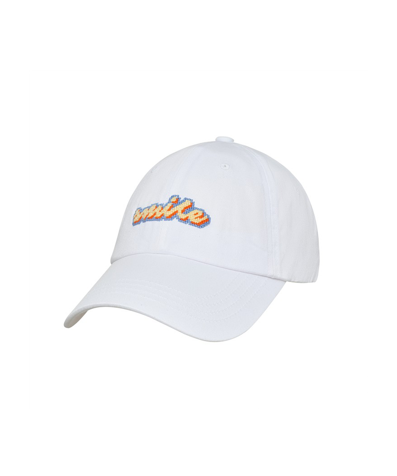LOLONG Smile Needle Point Hat - White