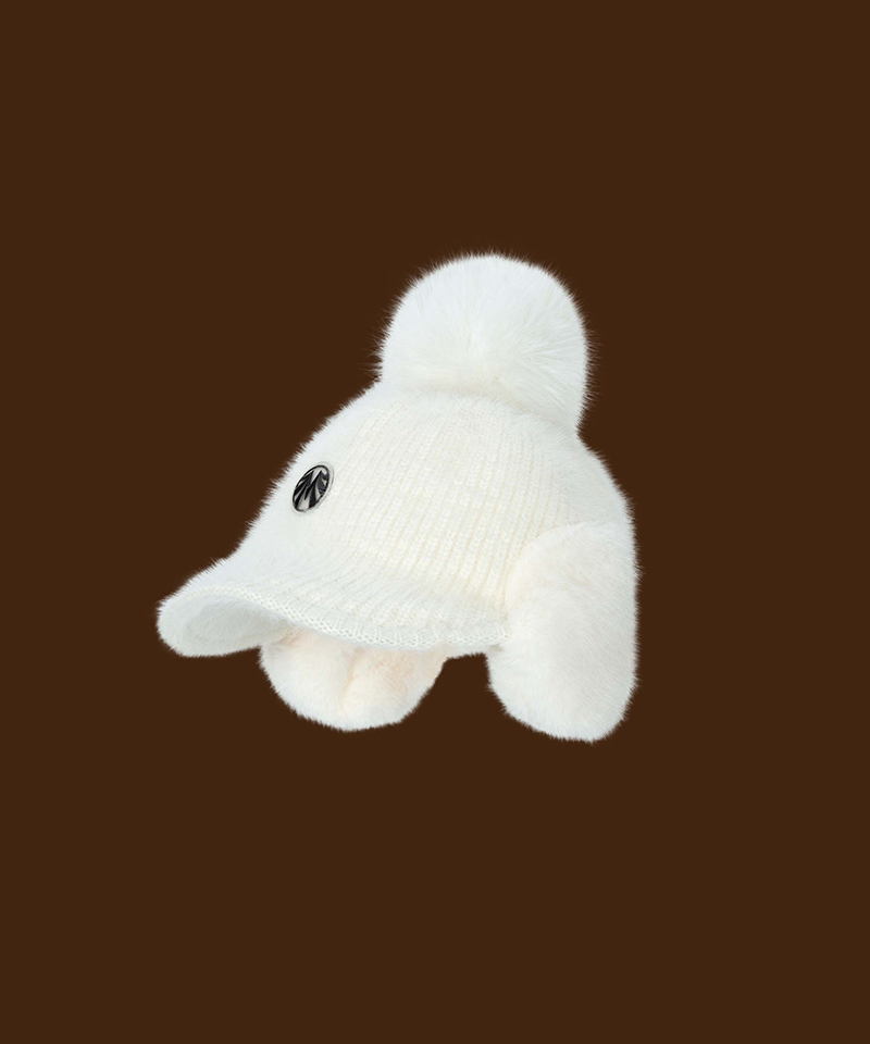 Saint Signature Black Label Rapip Fur Earmuffs Drop Cap