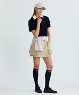 Monday Flow Women's Slim Basic Knee Socks - Navy