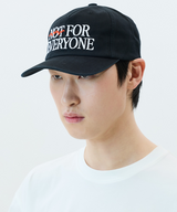 Jamie West Slogan Embroidery Washed Ballcap - Black