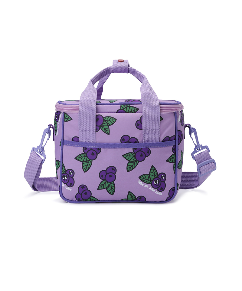 Lunch Cooler Bag Shoulder Strap Blueberry - Purple