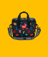 Picnic Cooler Bag Alphabet - Black