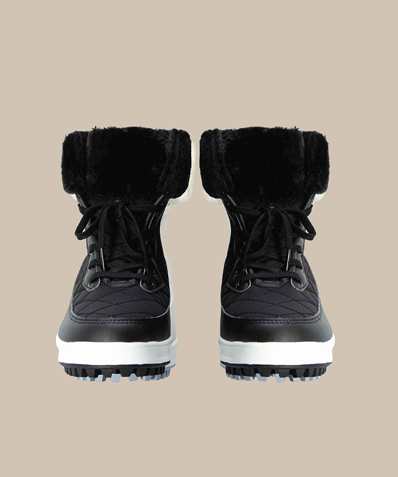 Wool-Lined Padded Ankle Golf Boots - 2 Colors