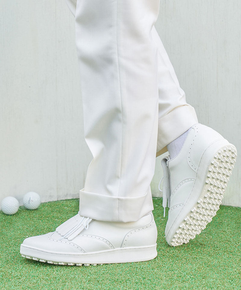 ALL CLASSIC Golf Wingtip Spikeless Golf Shoes - White