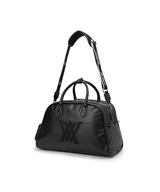 Uni Vintage Leather Boston Bag - Black
