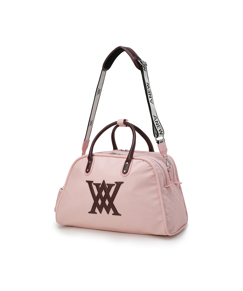 Uni Vintage Leather Boston Bag - Pink