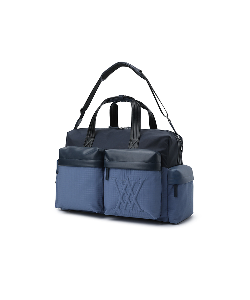 Uni Color Block Boston Bag - Navy