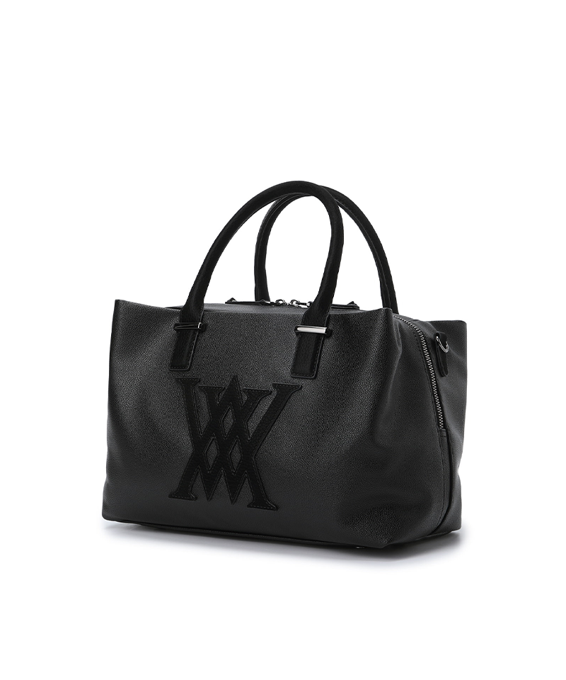 Uni Double Pocket Tote Bag - Black