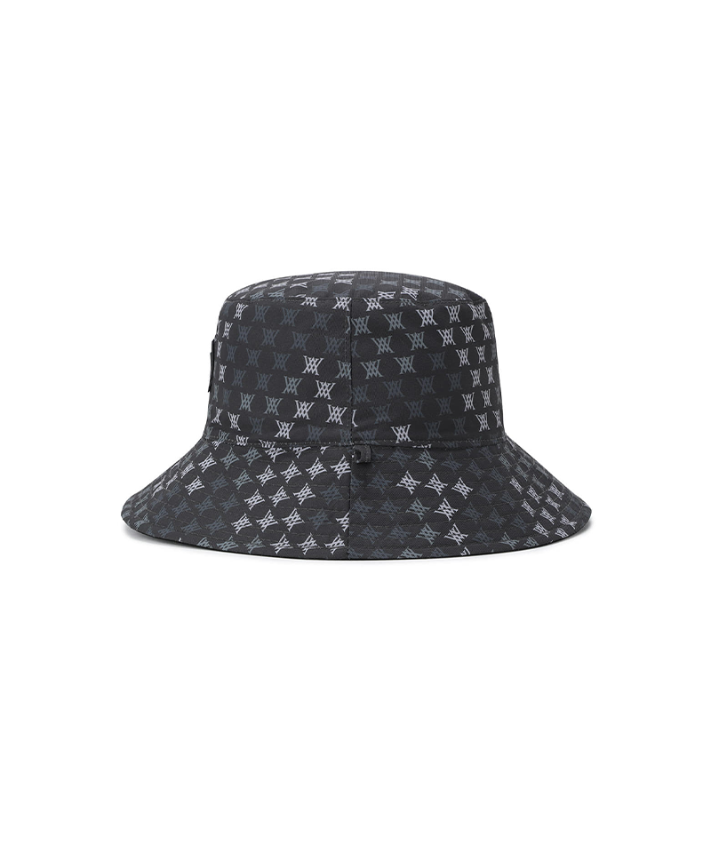 Uni Logo Mosaic Reversible Bucket Hat - Black