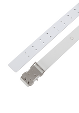 Women's Double Belt - White