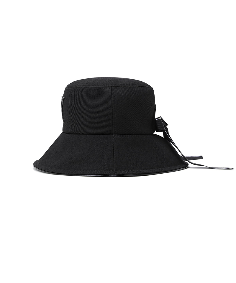 Women's Ribbon Bucket Hat - Black