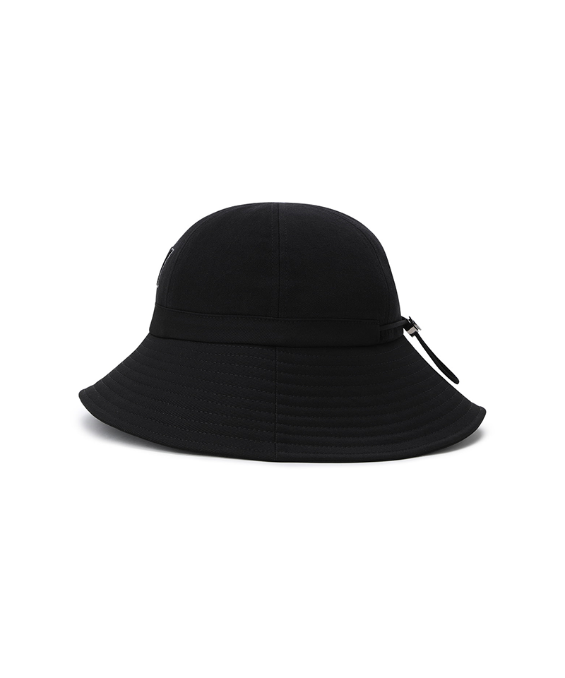 Women's Fabric Mix Bucket Hat - Black