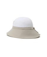 Women's Fabric Mix Bucket Hat - White