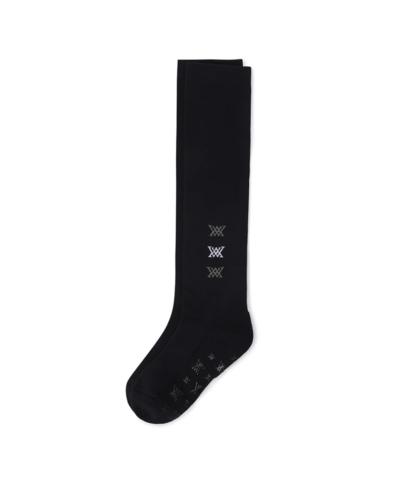 Women's Pocker Knee Socks - Black